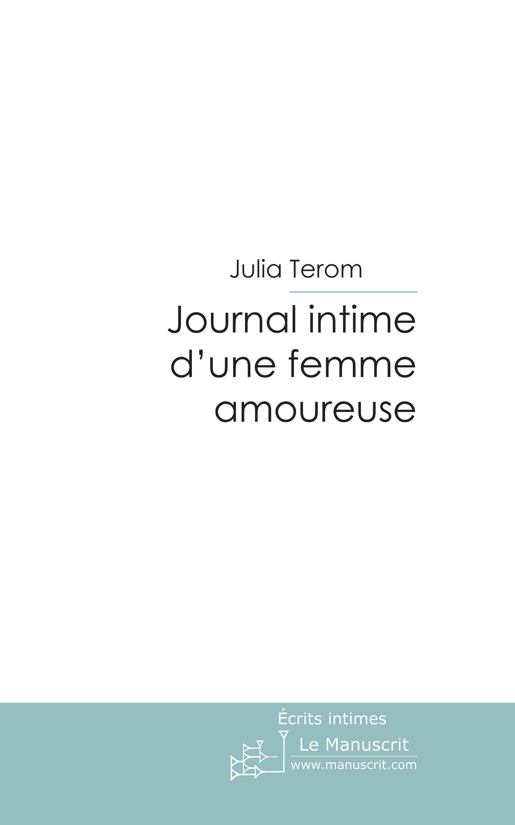 Journal Intime D'une Femme Amoureuse, Livre Numérique